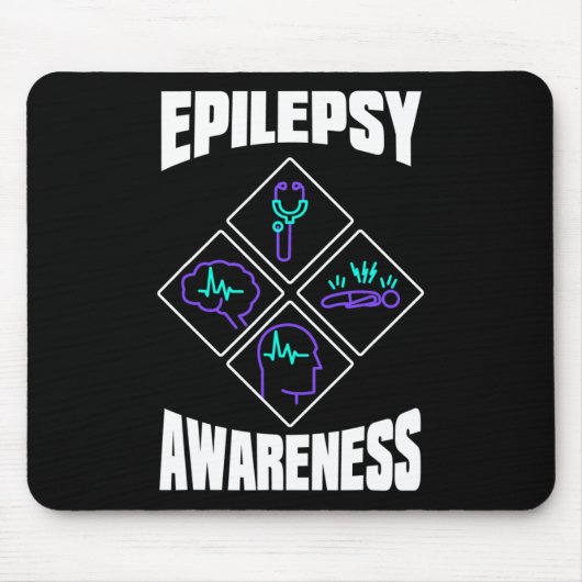 Epilepsy Awareness Specialize Epileptic Warrior Su マウスパッド (正面)