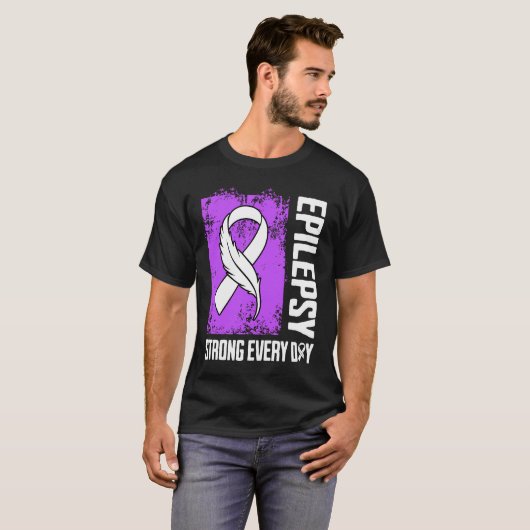 Epilepsy Awareness Strong Every Day Tシャツ (正面フル)