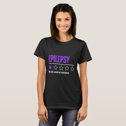 Epilepsy Awareness Succeed Epileptic Warrior Survi Tシャツ (正面フル)