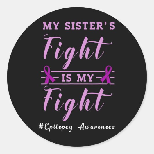 Epilepsy Awareness Support  ラウンドシール (正面)