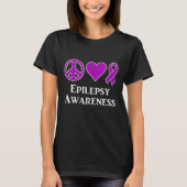 Epilepsy Awareness Support Awareness Tee  Tシャツ (正面)