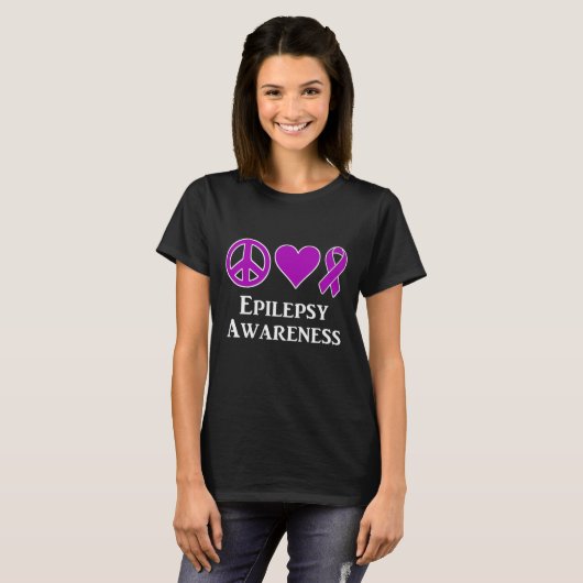 Epilepsy Awareness Support Awareness Tee  Tシャツ (正面フル)