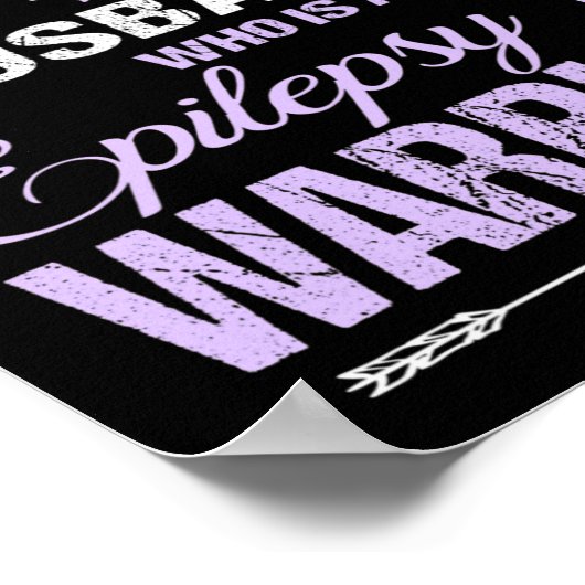 Epilepsy Awareness Support Husbynd Warrior Walk Ru ポスター (角)