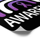 Epilepsy Awareness Survivor And Warrior Support  ポスター (角)
