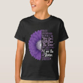 Epilepsy Awareness They Whispered In Her Ear Flowe Tシャツ (正面)