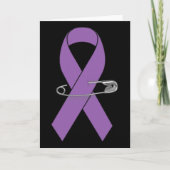 Epilepsy Awareness Walk Supporter Ribbon  カード (正面)