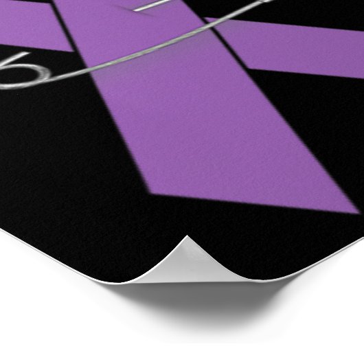 Epilepsy Awareness Walk Supporter Ribbon  ポスター (角)