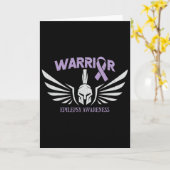 Epilepsy Awareness Warrior Ribbon  カード (黄色い花)
