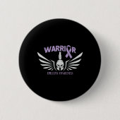 Epilepsy Awareness Warrior Ribbon  缶バッジ (正面)