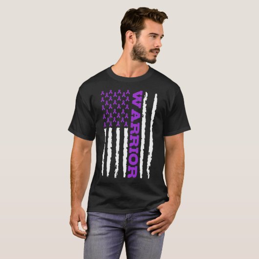 Epilepsy Awareness Warrior  Tシャツ (正面フル)