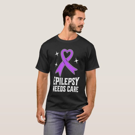 Epilepsy Needs Care Tシャツ (正面フル)
