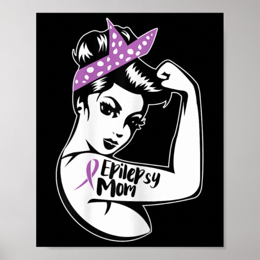 Epilepsy Support - Epileptic Awareness Epilepsy Mo ポスター (正面)