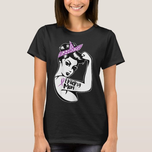 Epilepsy Support - Epileptic Awareness Epilepsy Mo Tシャツ (正面)