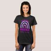 Epilepsy Support Squad Epilepsy Awareness Rainbow Tシャツ (正面フル)
