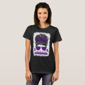 Epilepsy Survivor For Women Mom Purple Epilepsy Aw Tシャツ (正面フル)
