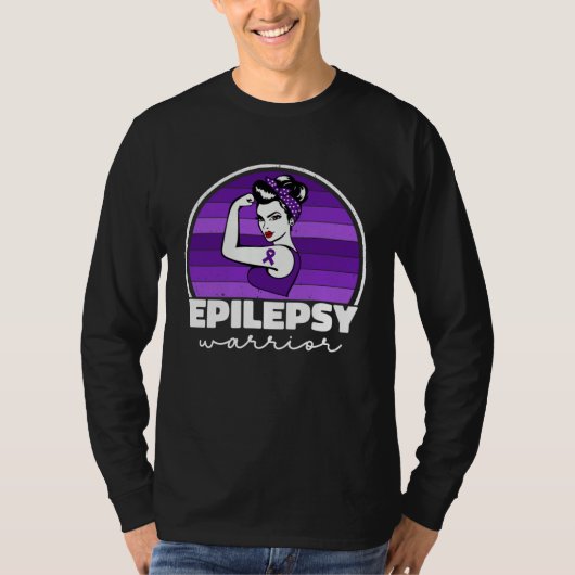Epilepsy Warrior For Women Mom Purple Epilepsy Awa Tシャツ (正面)