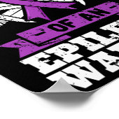 Epilepsy Warrior Husbynd Epileptic Seizure Disorde ポスター (角)