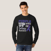 Epileptic Warrior & Purple Ribbon Epilepsy Awarene Tシャツ (正面フル)