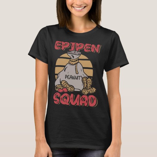 Epipen Squad Peanut Allergy Peanut Allergic  1 Tシャツ (正面)