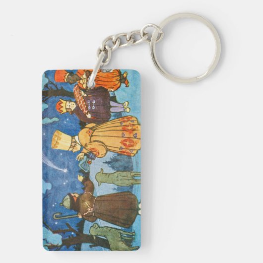 Epiphany Three Kings from the East by Zdenek Guth キーホルダー (裏面)