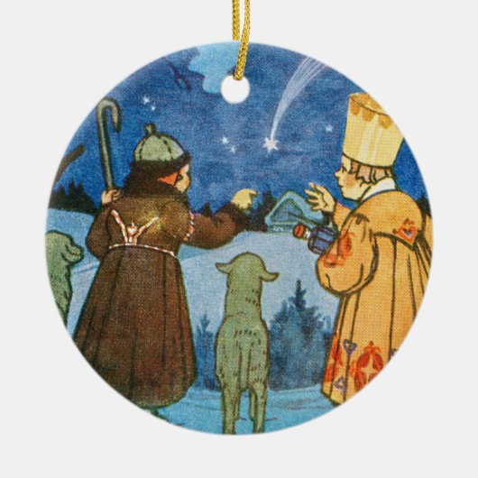 Epiphany Three Kings from the East by Zdenek Guth セラミックオーナメント (正面)