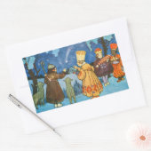 Epiphany Three Kings from the East by Zdenek Guth  長方形シール (封筒)