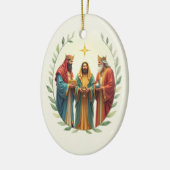 Epiphany Three Wise Men Kings God's Peace Blessing セラミックオーナメント (左)