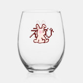 ©︎epi's atelier Logo Wine Glass ステムなしワイングラス (正面)
