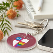 EPISCOPAL教会LGBTQプライド キーホルダー (正面右)