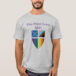 Episcopal This Priest Loves You Tシャツ