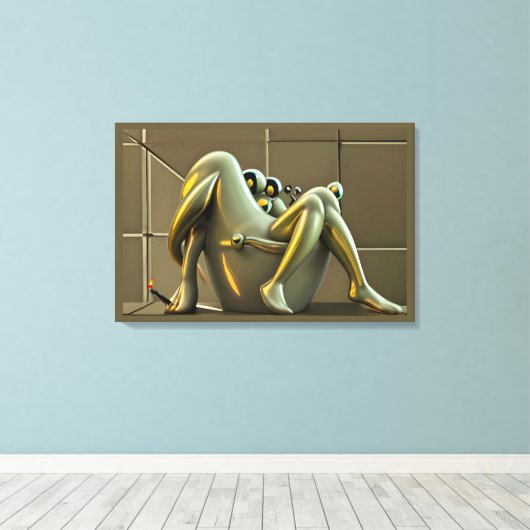 Epitome of Hyperbole キャンバスプリント (インサイチュ (ウッドフロア))