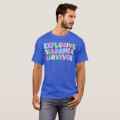 Eplosive Diarrhea Survivor Retro Groovy Adult Humo Tシャツ (正面フル)