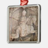 EponaのGaulish女神を表すレリーフ、浮き彫り メタルオーナメント (左)