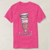 EppendorfチューブLets vortex Tシャツ (デザイン正面)