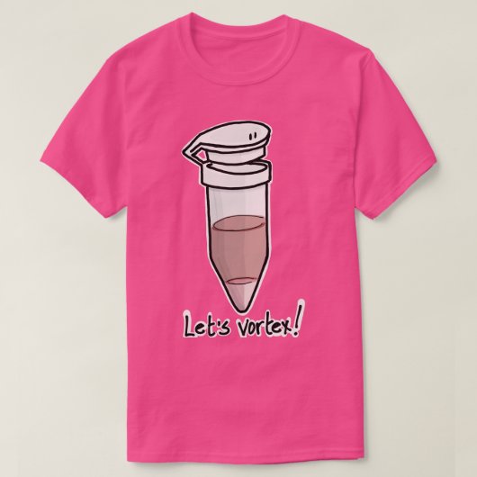 EppendorfチューブLets vortex Tシャツ (デザイン正面)