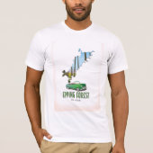 Epping Forest Essex Englandの地図 Tシャツ (正面)