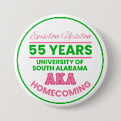 Epsilon Upsilon Custom Homecoming Pin 缶バッジ (正面)