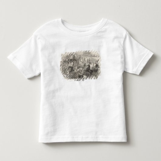Epsomの競争、「ダービー日」: コースを残すこと トドラーTシャツ (正面)