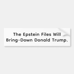 Epsteinがトランプを葬る Hankamer Artjunkhaus 楽しいデザイン バンパーステッカー