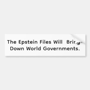 Epsteinファイルは政府を終わらせる Hankamer Artjunkhaus バンパーステッカー