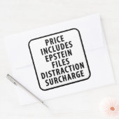 Epstein File Distraction Surcharge スクエアシール (封筒)