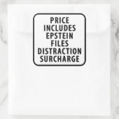 Epstein File Distraction Surcharge スクエアシール (バッグ)