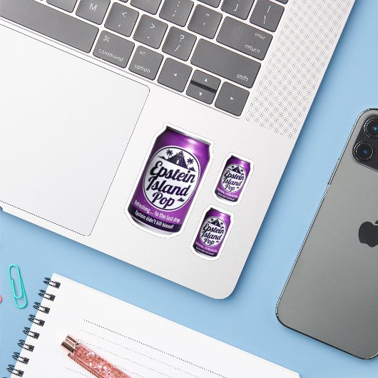 EPSTIEIN ISLAND  シール (ノートパソコンとiPhone)