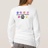 EPWのpawprintsの女性長い袖 Tシャツ (裏面)