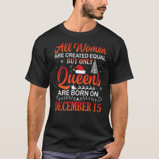 Equad Onlyクイーンを作成した女性生まれはすべてDe Tシャツ