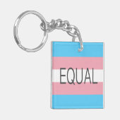 EQUAL トランスジェンダー フラッグ キーホルダー (正面左)