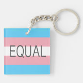 EQUAL トランスジェンダー フラッグ キーホルダー (裏面)