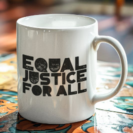 Equal Justice For All – 文はっきりした書クラシックMag コーヒーマグカップ