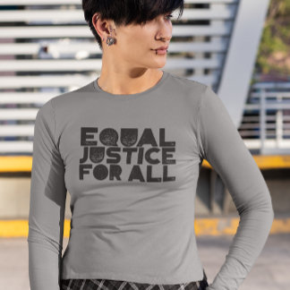 Equal Justice For All -長袖シャツ トライブレンドＴシャツ