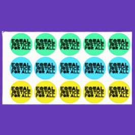 Equal Justice For All - Round はっきりした Message Stick ラベル